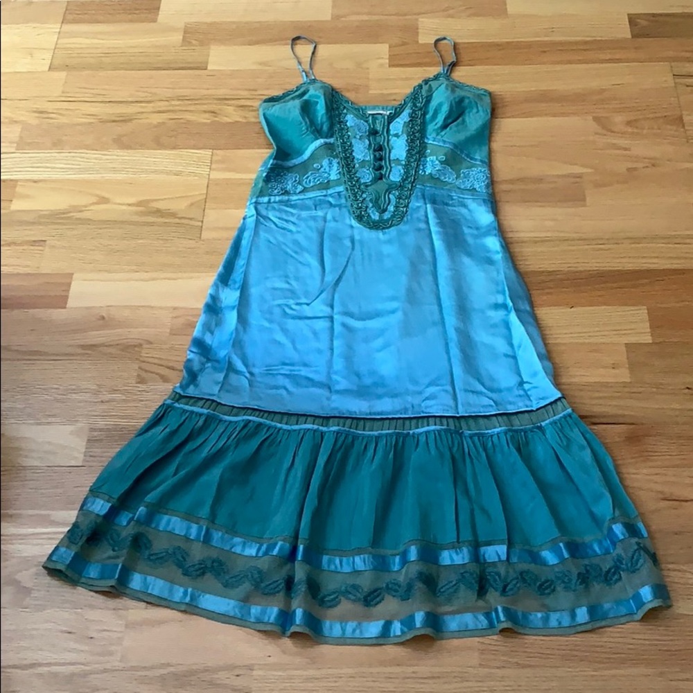 Boho Chic designer dress Silk - Picture 1 of 16